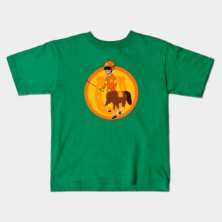 CENTAUR RACING HORSE Kids T-Shirt